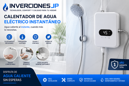 Calentador de Agua Eléctrico Instantáneo — INVERCIONESJP