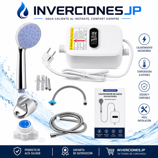 Calentador de Agua Eléctrico Instantáneo — INVERCIONESJP