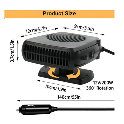 Calefactor Para Auto 2 en 1